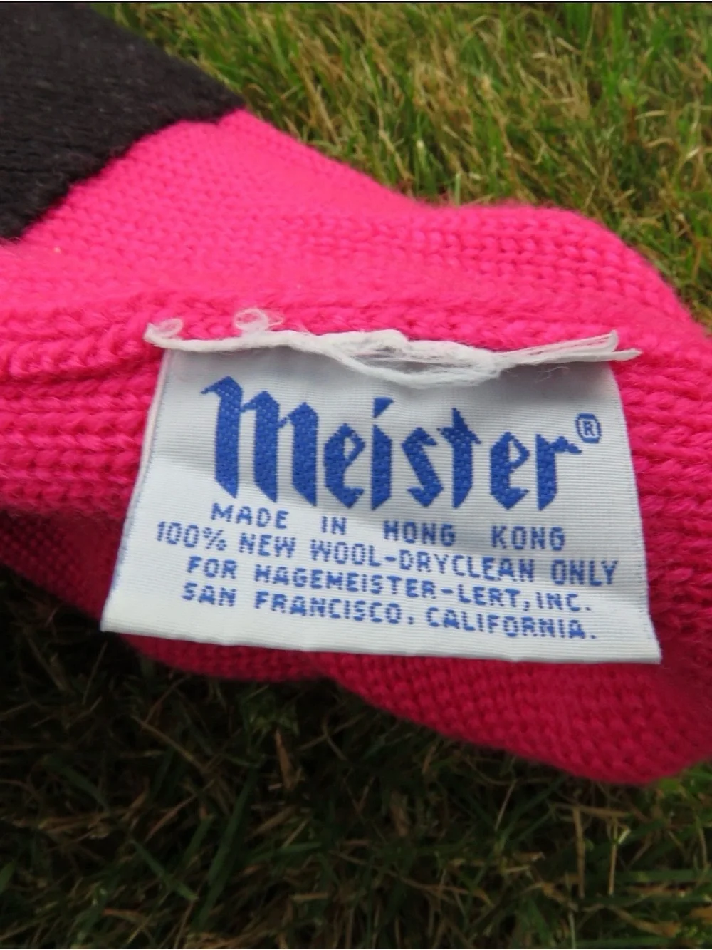 80’s Meister Wool Beanie Hot Pink